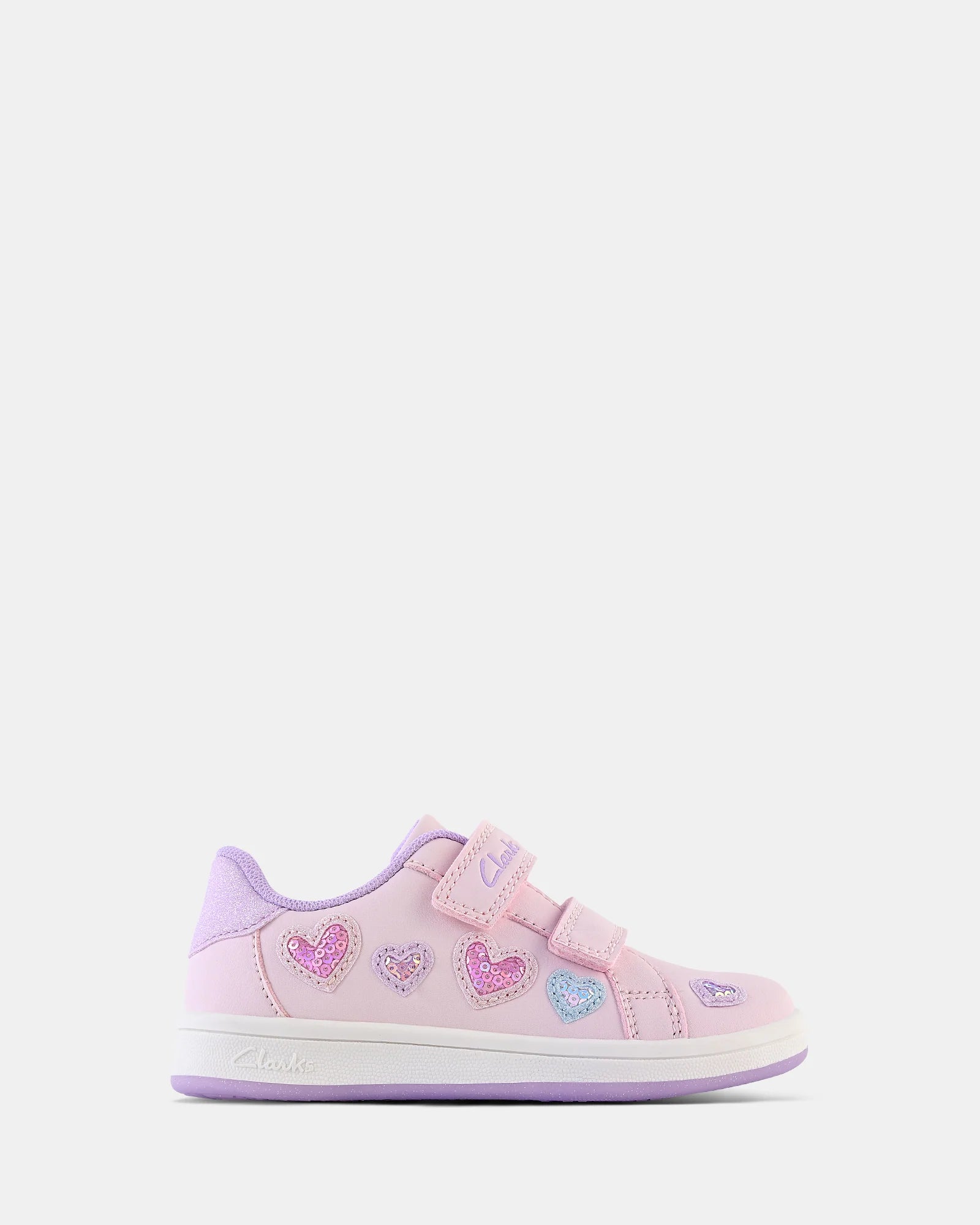 Clarks Demy Jnr E+ - Light Pink Multi