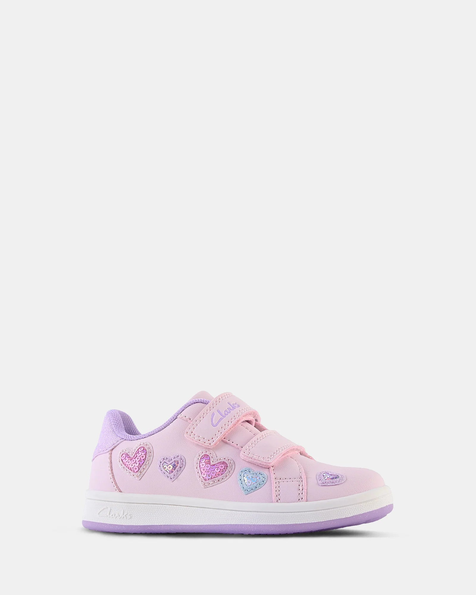 Clarks Demy Jnr E+ - Light Pink Multi