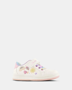 Clarks Delacey Jnr E+ - White Multi