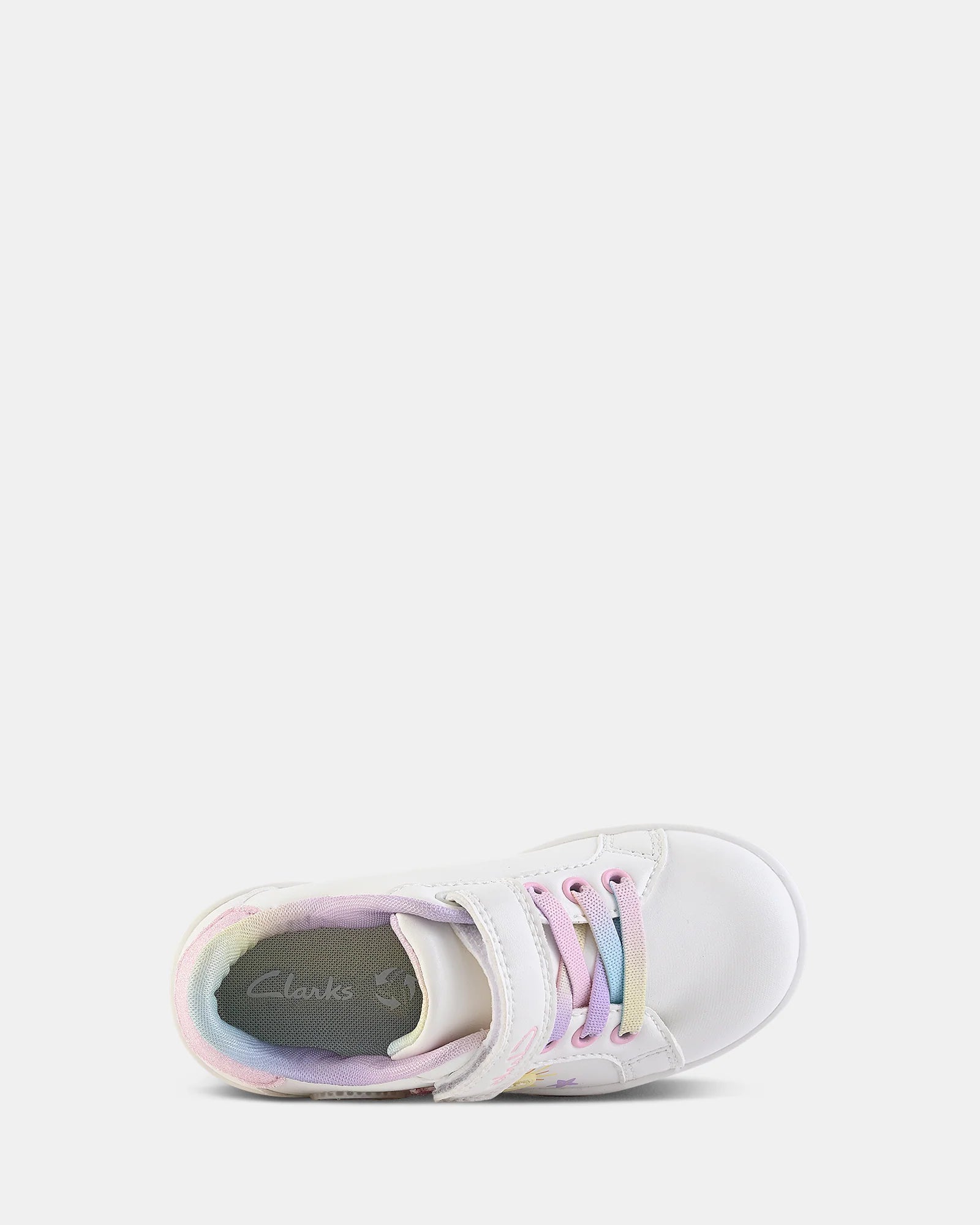 Clarks Delacey Jnr E+ - White Multi