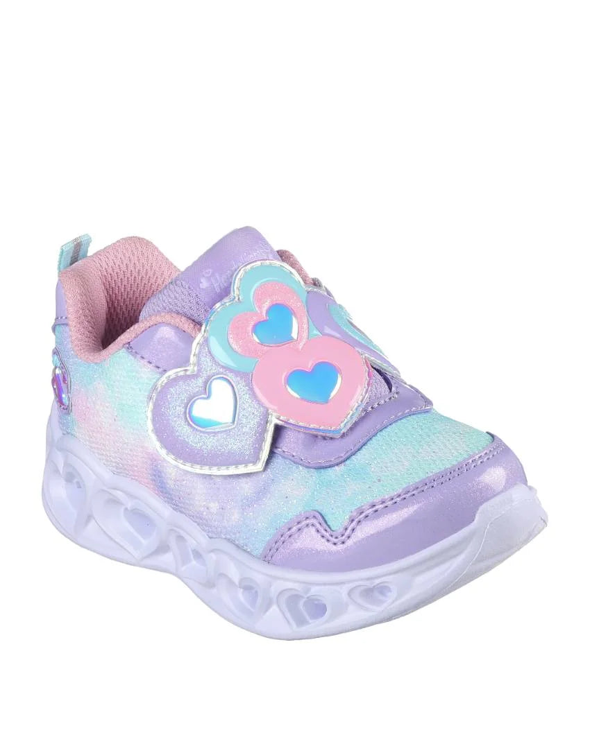 Skechers Heart Lights Lovin Reflection - Lavender/Lt Pink