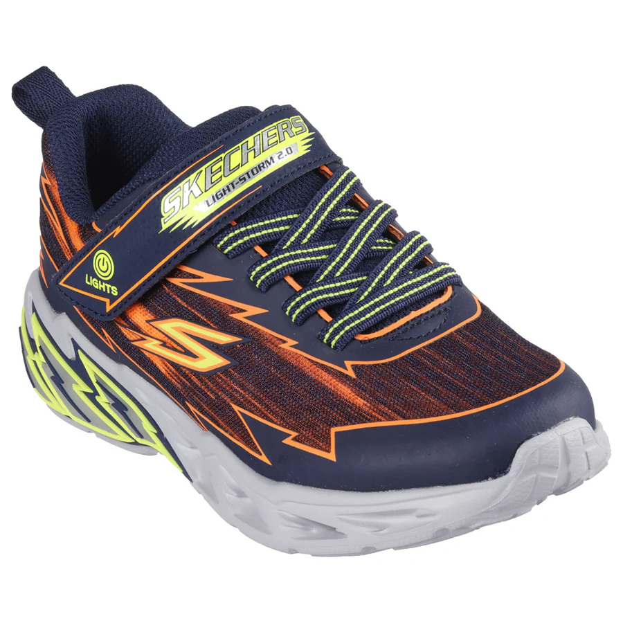 Skechers Light Storm 2.0 Bolt Brights - Navy Orange