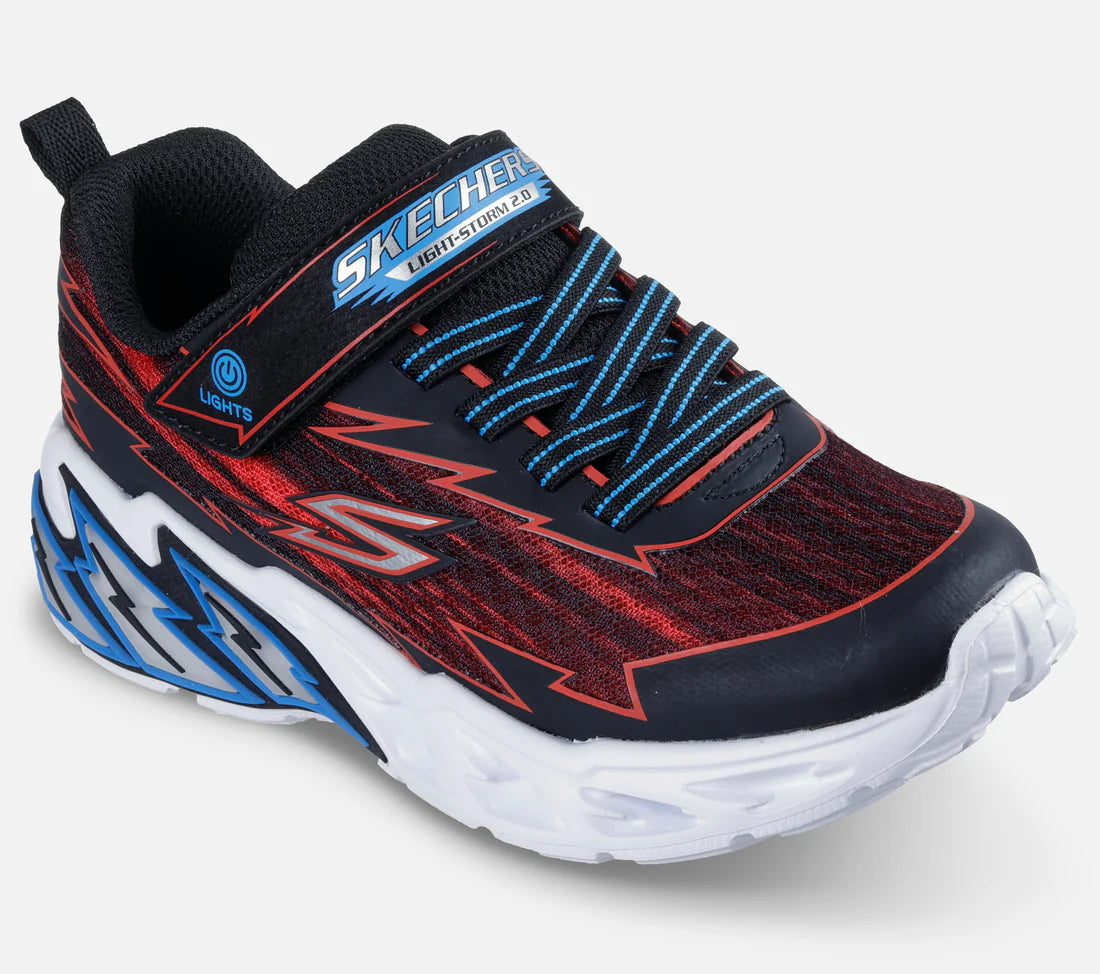Skechers Light Storm 2.0 Bolt Brights - Black Red