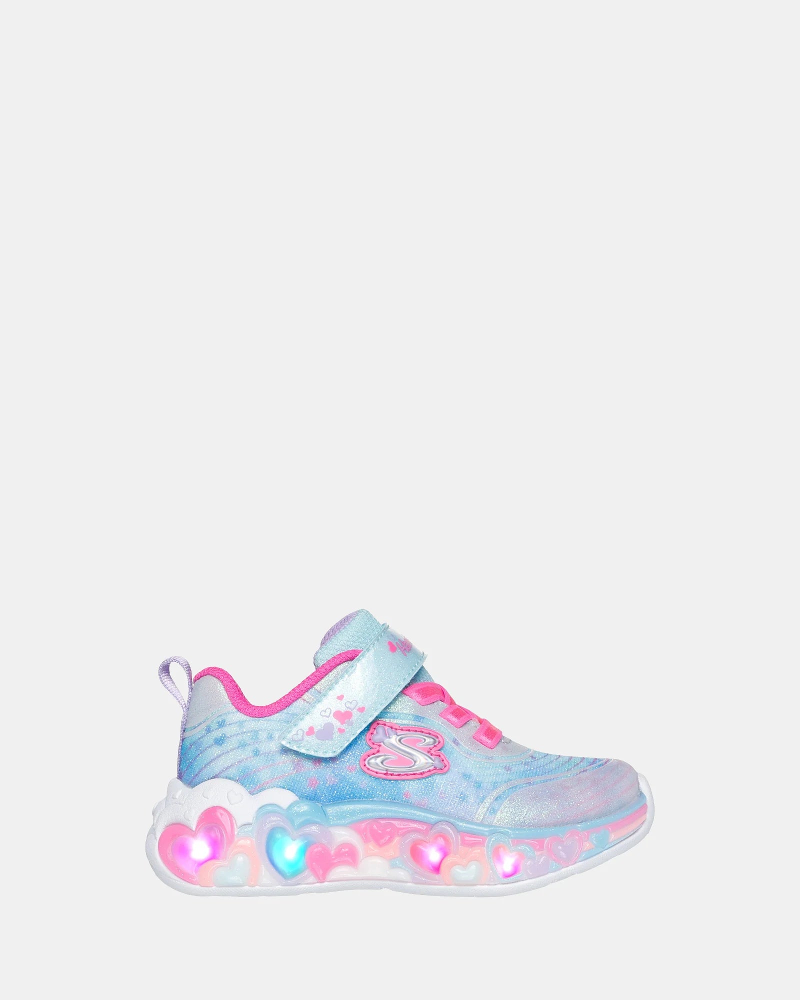 Skechers Eternal Heart Lights - Light Blue Multi