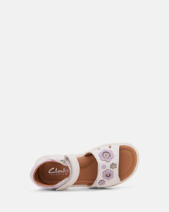 Clarks Priya E - White/Lilac