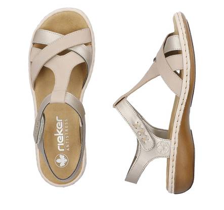 Rieker 65919-61 - Altsilber (Beige Combo)