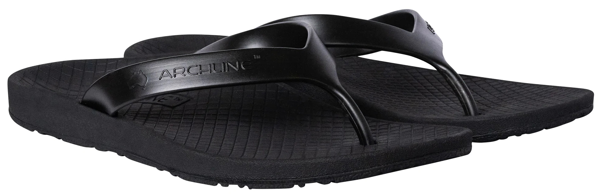 Archline Balance Flip Flops - Black