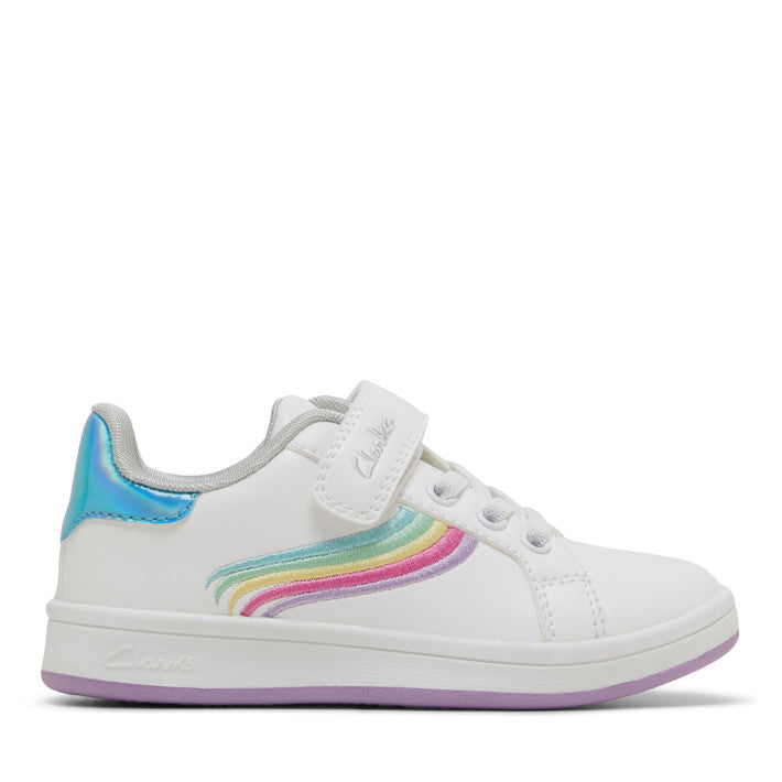 Clarks Dee Jnr - White Multi