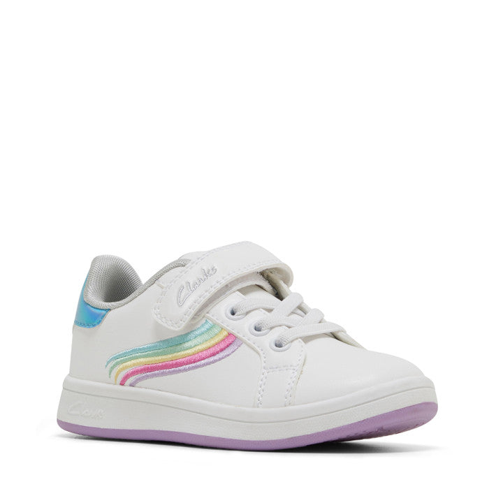 Clarks Dee Jnr - White Multi