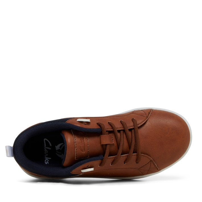 Clarks Denham E+ - Tan/Navy