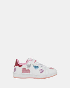 Clarks Dizzy Jnr - White/Glitter Multi