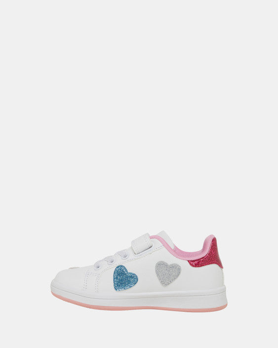 Clarks Dizzy Jnr - White/Glitter Multi