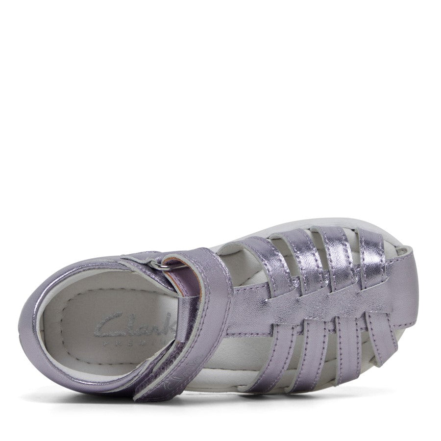 Clarks Shelly E - Lavender Metallic