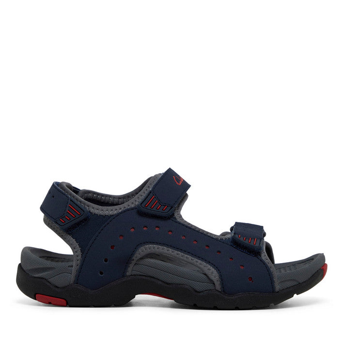 Clarks Terry E - Navy Grey Red