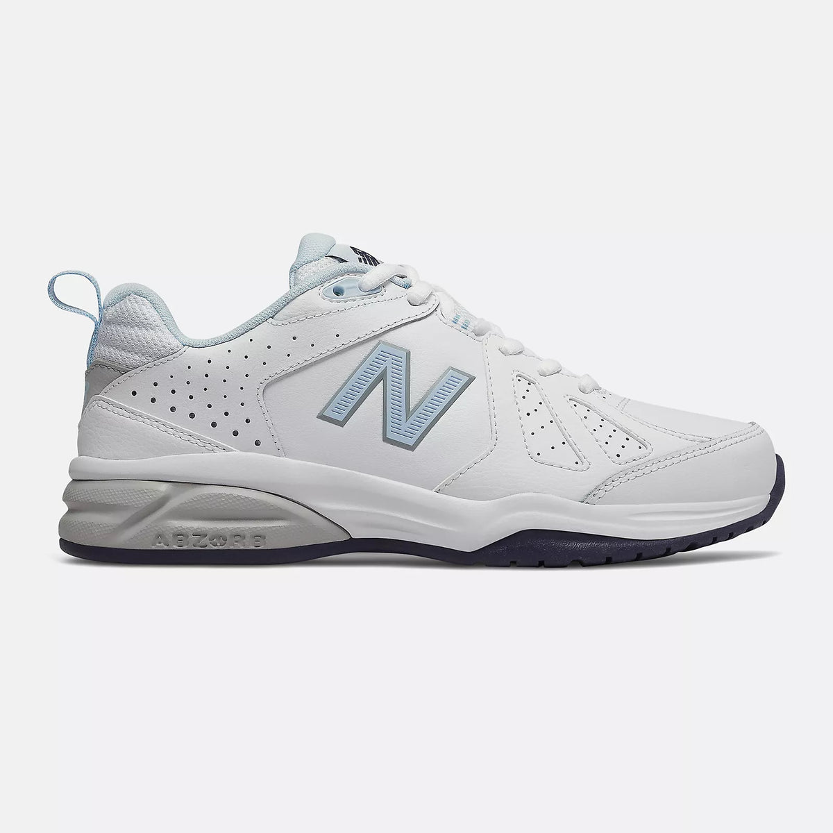 New Balance WX624WB5 D - White Light Blue – Kearney Shoes